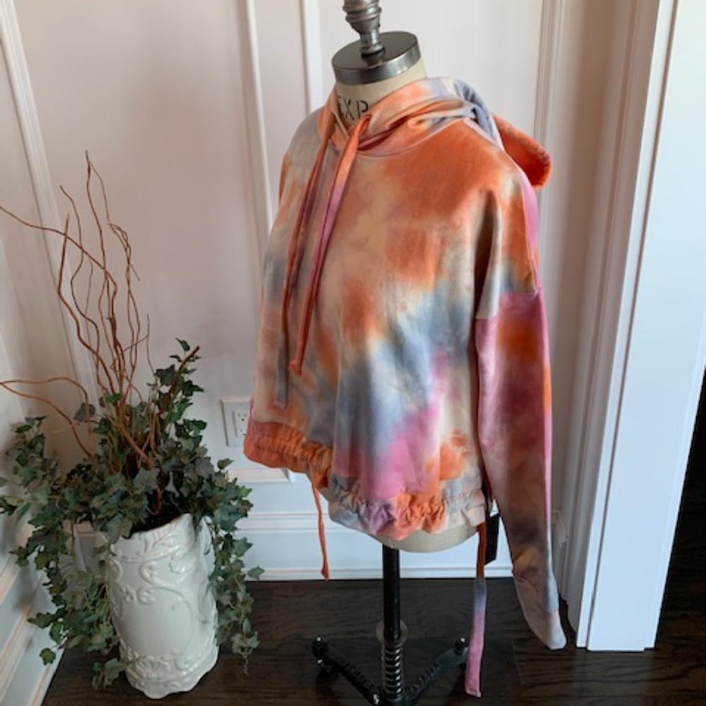 BLANKNYC NWT Tie Dye Hoodie with Drawstring Front